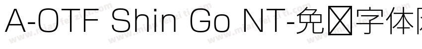 A-OTF Shin Go NT字体转换